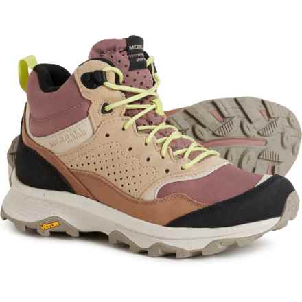 Merrell Speed Solo Mid Hiking Boots - Waterproof, Leather (For Women) in Burlwood