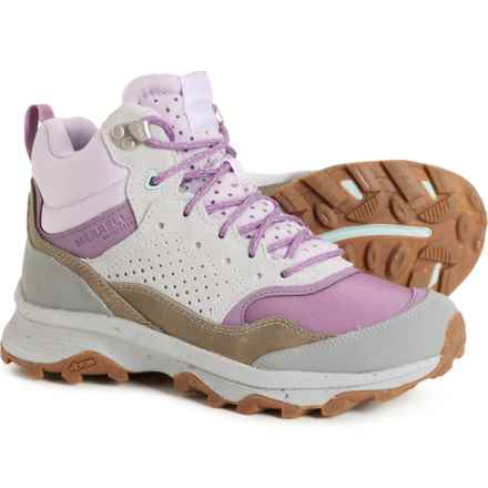 Merrell Speed Solo Mid Hiking Boots - Waterproof, Leather (For Women) in Grape