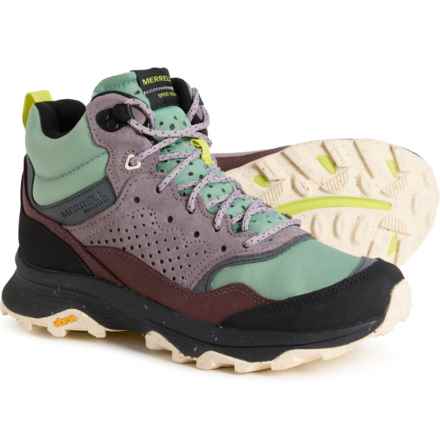 Merrell Speed Solo Mid Hiking Boots - Waterproof, Leather (For Women) in Jade