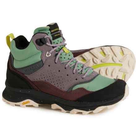 Merrell Speed Solo Mid Hiking Boots - Waterproof, Leather (For Women) in Jade