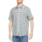 Merrell Sunshade Plaid Shirt - Short Sleeve in Iceburg Green