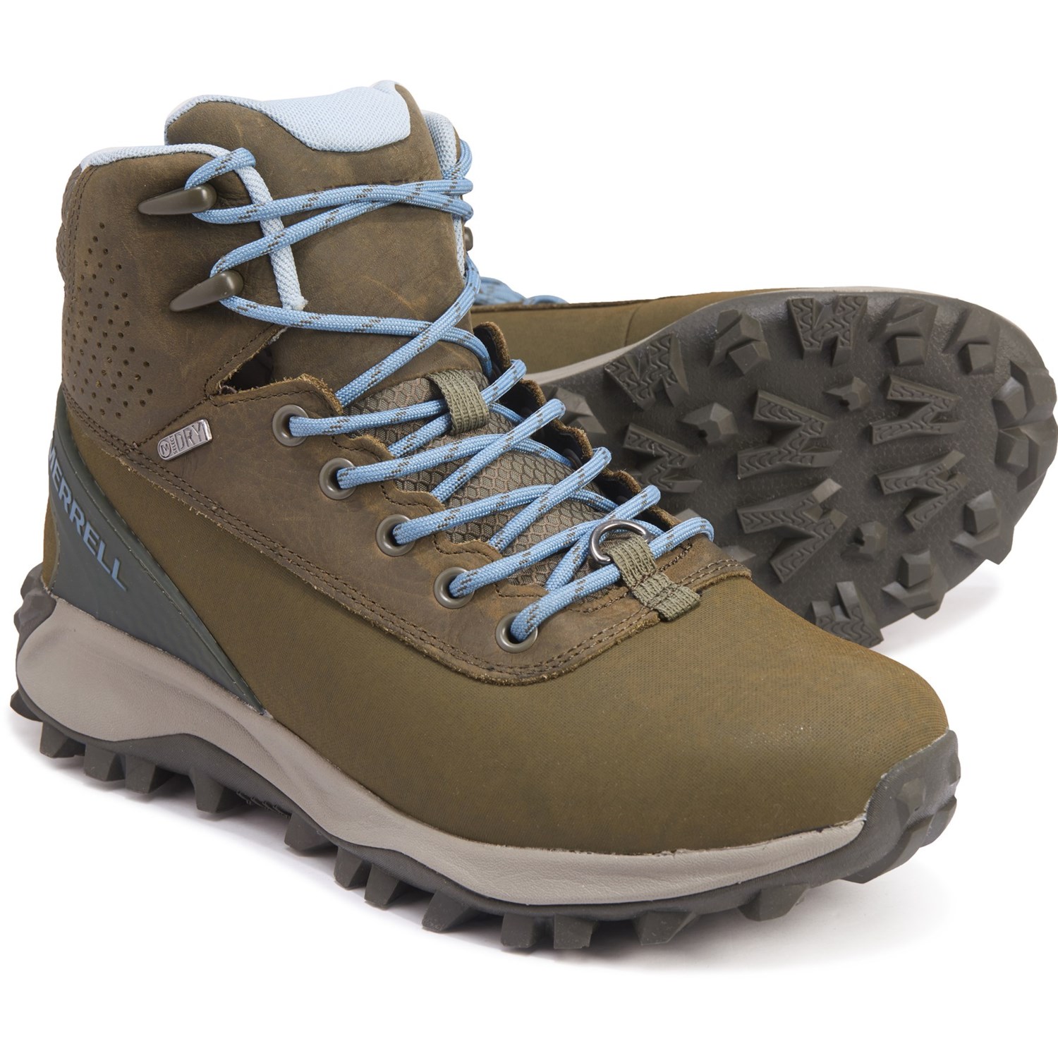 merrell leather walking shoes