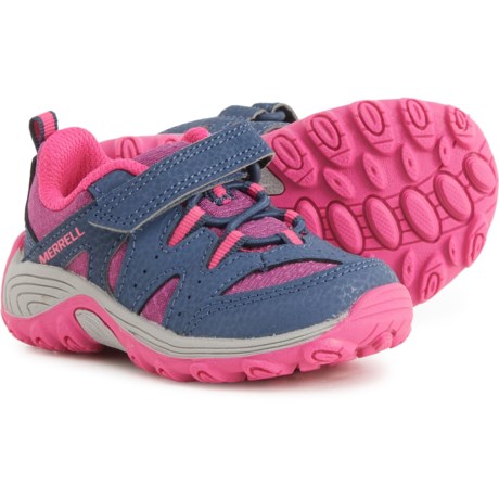 Merrell Toddler Girls Outback Low 2 Hiking Shoes in Navy/Berry/Grey