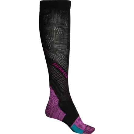 Merrell Trail Glove Compression Socks - Over the Calf (For Women) in Blkpk