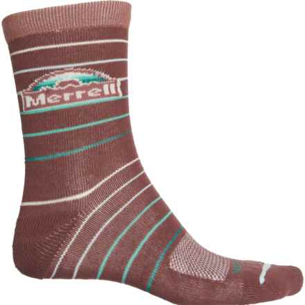 Merrell Trailhead Retro Cotton Socks - Crew (For Men and Women) in Brown