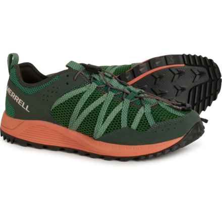 Merrell Wildwood Aerosport Trail Running Shoes (For Men) in Pine/Green