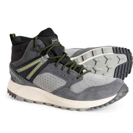 Merrell Wildwood Leather Mid Hiking Boots - Waterproof, Insulated (For Men) in Granite