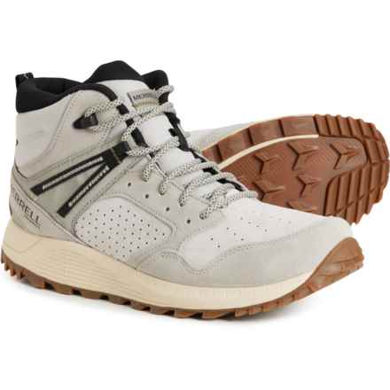 Merrell Wildwood Mid Hiking Boots - Waterproof, Leather (For Men) in Fog