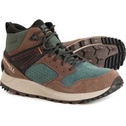 Merrell Wildwood Mid Hiking Boots - Waterproof, Leather (For Men) in Forest