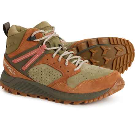 Merrell Wildwood Mid Hiking Boots - Waterproof, Leather (For Women) in Forest