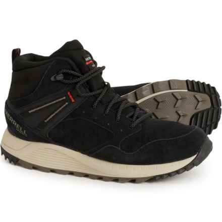 Merrell Wildwood Mid LTR Hiking Boots - Waterproof, Suede (For Men) in Black