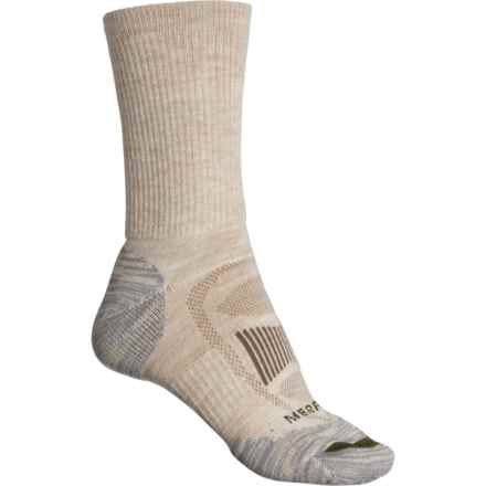 Merrell Zoned Cushion Hiking Socks - Merino Wool, Crew (For Women) in Lttan