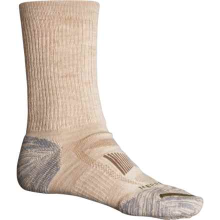 Merrell Zoned Hiking Socks - Merino Wool, Crew (For Men) in Oatmeal