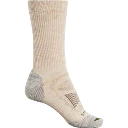 Merrell Zoned Hiking Socks - Merino Wool, Crew (For Women) in Oatml
