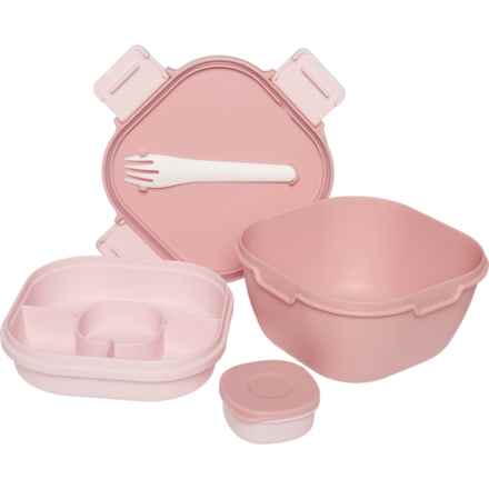 MESA Salad Box with Tray Insert - 57 oz. in Pink