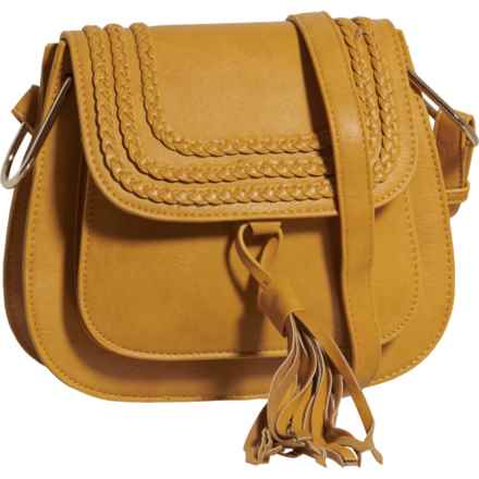 METRO MUSE Calin Collection Braided Crossbody Bag (For Women) in Yellow