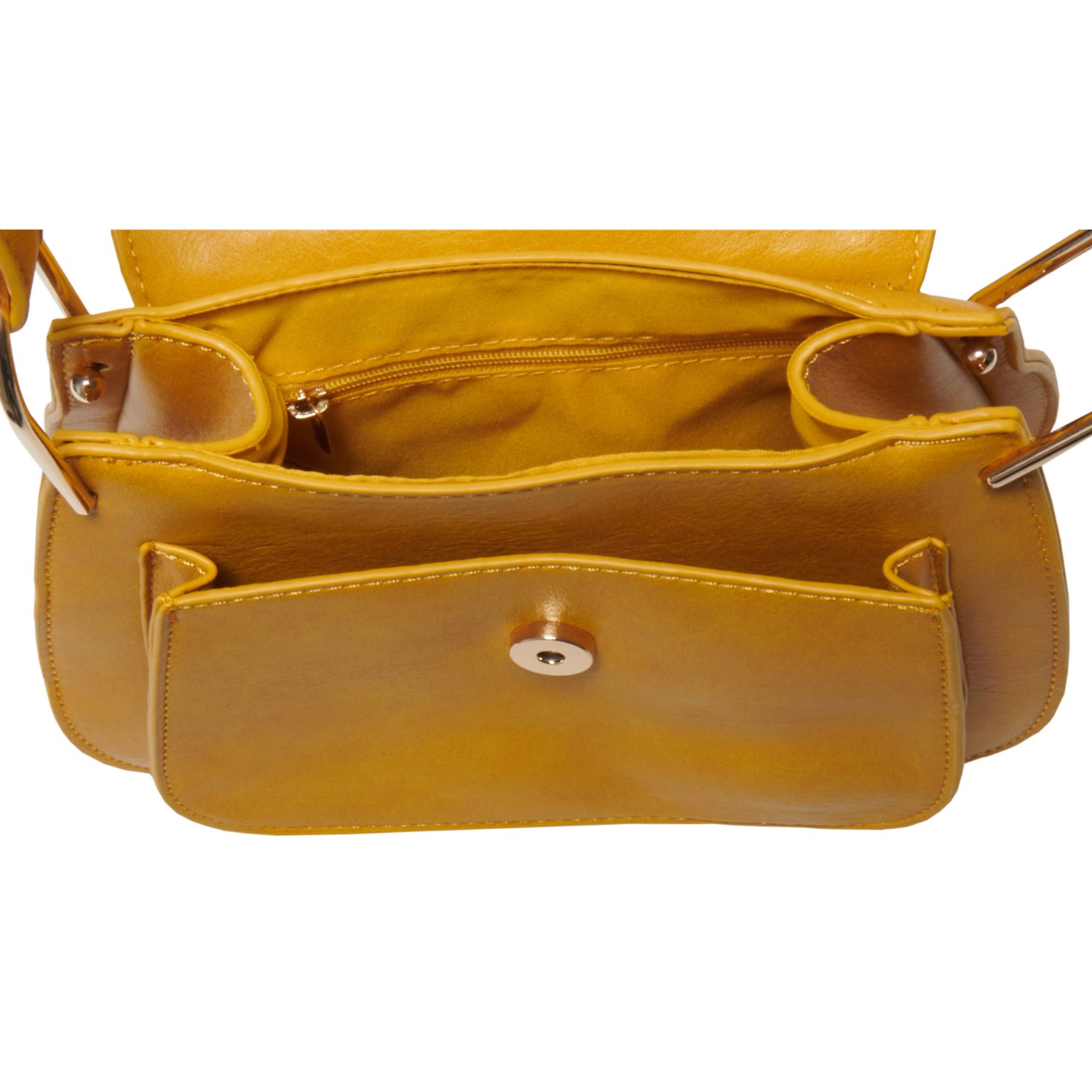 Women's crossbody bag in orange braided leather