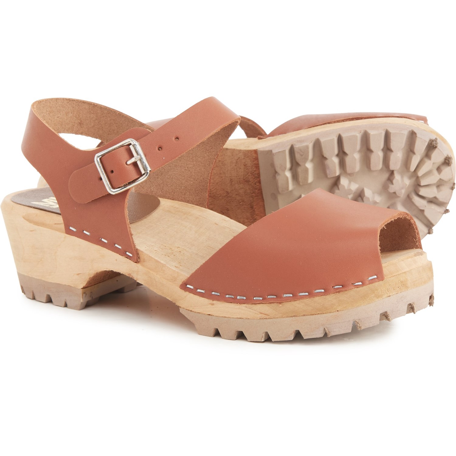 MIA Elin PeepToe Swedish Clogs (For Women) Save 40