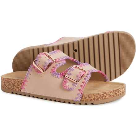 MIA Girls Birche 2-Buckle Sandals in Blush Mlt
