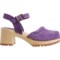 3NTYT_2 MIA Kaolin Mary Jane Clogs - Leather, Open Back (For Women)