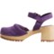 3NTYT_3 MIA Kaolin Mary Jane Clogs - Leather, Open Back (For Women)