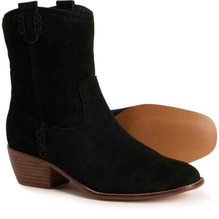 MIA Lauryn Western Boots - Suede (For Women) in Black