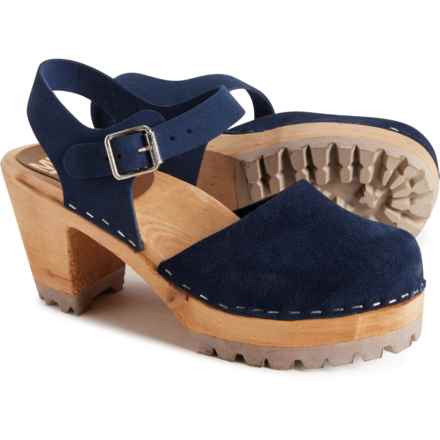 MIA Made in Europe Abba Mary Jane Swedish Clogs - Italian Leather (For Women) in Navy