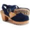 MIA Made in Europe Abba Mary Jane Swedish Clogs - Italian Leather (For Women) in Navy