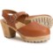 MIA Made in Europe Abba Mary Jane Swedish Clogs - Leather (For Women) in Luggage