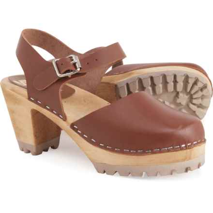 MIA Made in Europe Abba Swedish Clogs - Italian Leather (For Women) in Brown