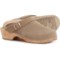 MIA Made in Europe Alma Open Back Swedish Clogs - Suede (For Women) in Taupe