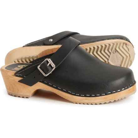MIA Made in Europe Alma Swedish Clogs - Italian Leather (For Women) in Black