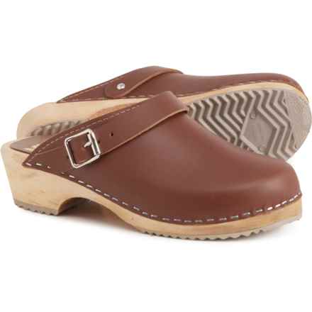 MIA Made in Europe Alma Swedish Clogs - Italian Leather (For Women) in Brown