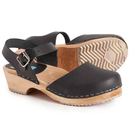 MIA Made in Europe Sofia Mary Jane Clogs - Leather (For Women) in Black