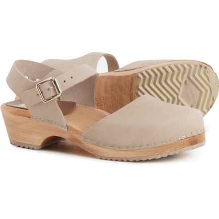 MIA Made in Europe Sophia Mary Jane Clogs - Italian Leather (For Women) in Taupe