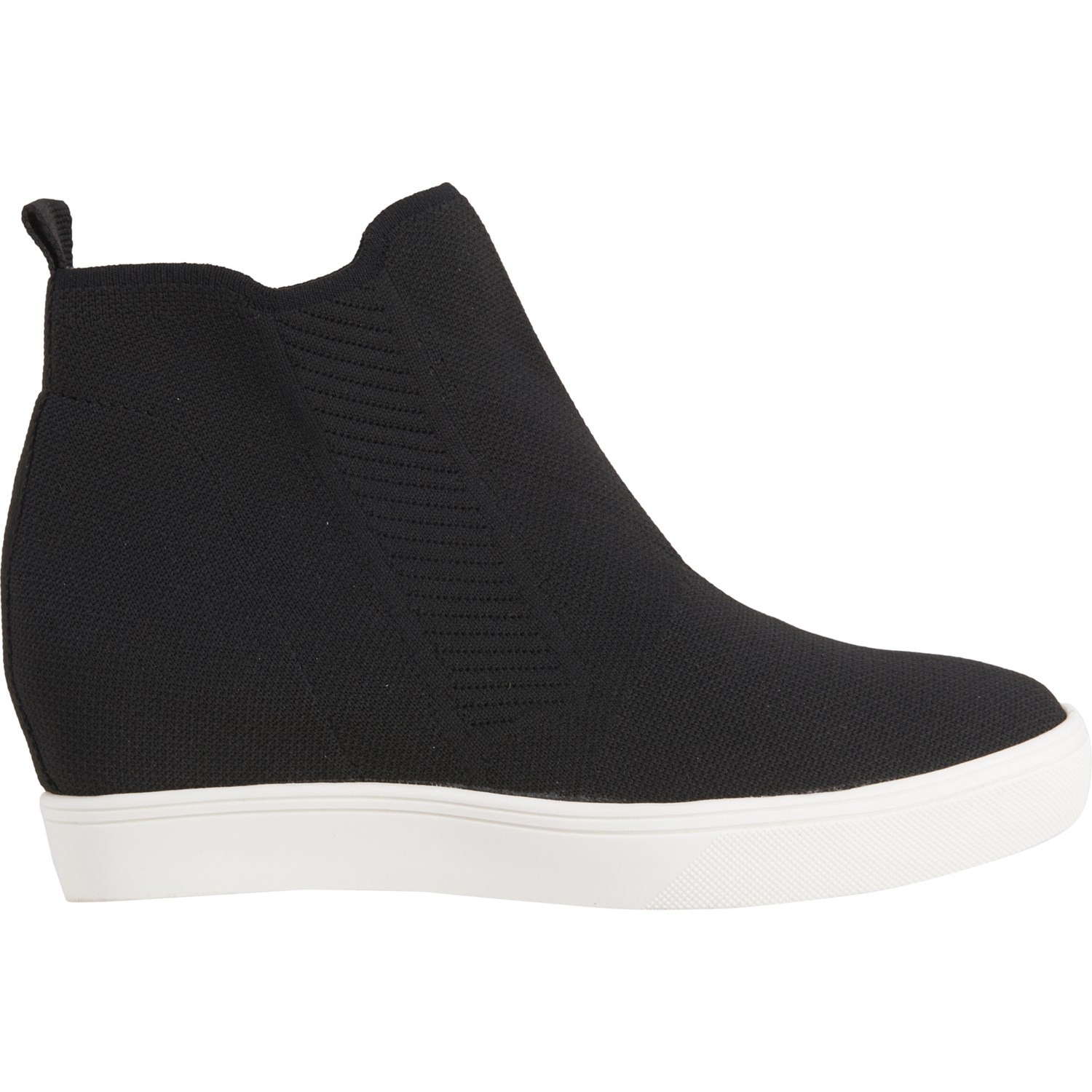 mia black wedge sneakers
