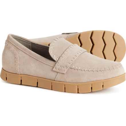 MIA Natalee Moc Loafers - Suede, Slip-Ons (For Women) in Stone