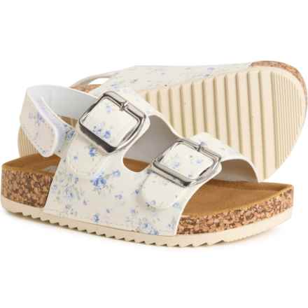MIA Toddler Girls Lil Candey Sandals in Blue Flowers