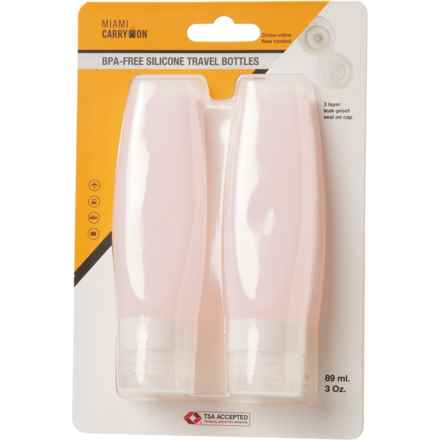 Miami CarryOn Silicone Travel Bottles - 2-Pack, 3 oz. each in Pink
