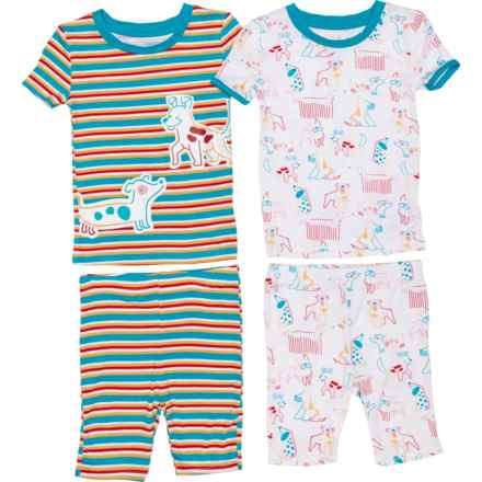 Mick Mack Toddler Boys Pajamas - 4-Piece, Short Sleeve in Multi