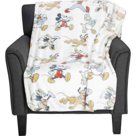 Mickey Mouse Mickey and Friends Vintage Oversized Throw Blanket -  60x70” in Multi