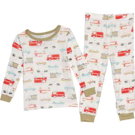 MILKBERRY Infant Boys Truck Pajamas - Long Sleeve in Multi