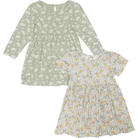 MILKBERRY Infant Girls Printed Dresses - 2-Pack in Multi