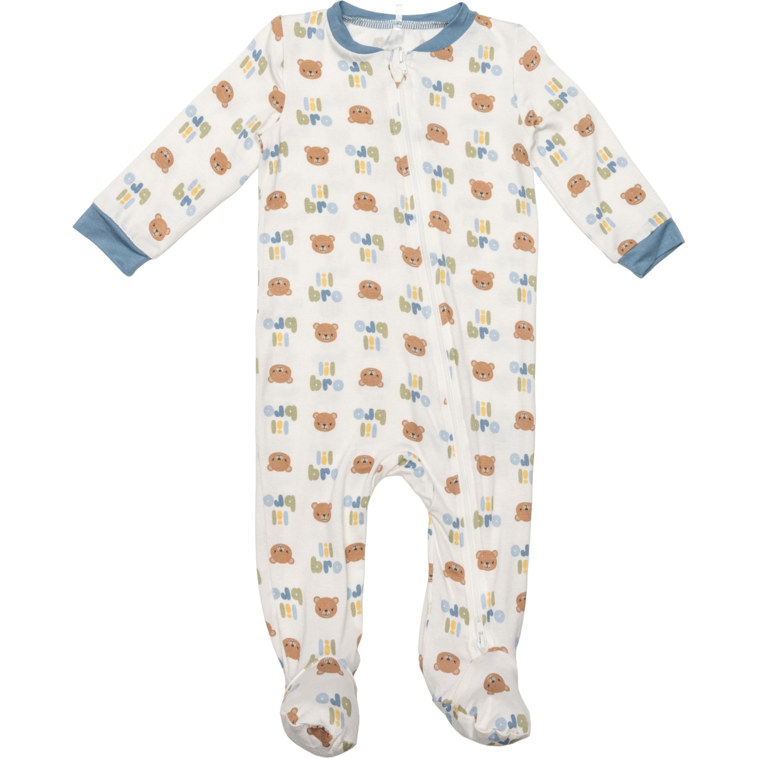 MILKBERRY Newborn Boys Lil Bro Coverall - Long Sleeve - Save 40%