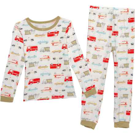 MILKBERRY Toddler Boys Trucks Pajama Set - Long Sleeve in Multi