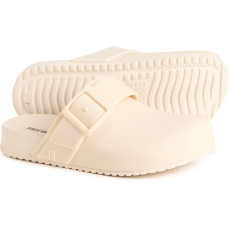 MINI MELISSA Girls Cozy Clogs in Beige