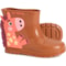 MINI MELISSA Little Boys and Girls Welly Wonderland Rain Boots in Brown Welly