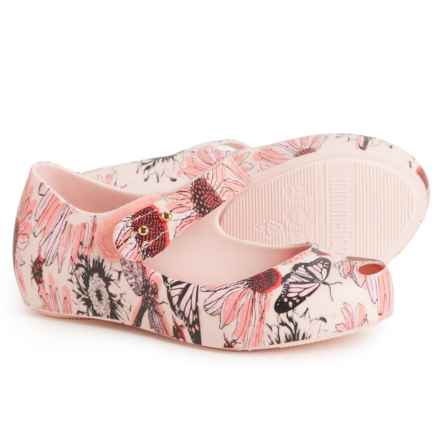 MINI MELISSA Little Girls Ultragirl Mary Jane Shoes in Pink/Black