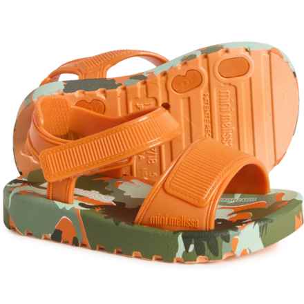 MINI MELISSA Toddler Girls Imagine Sandals in Orange/Green