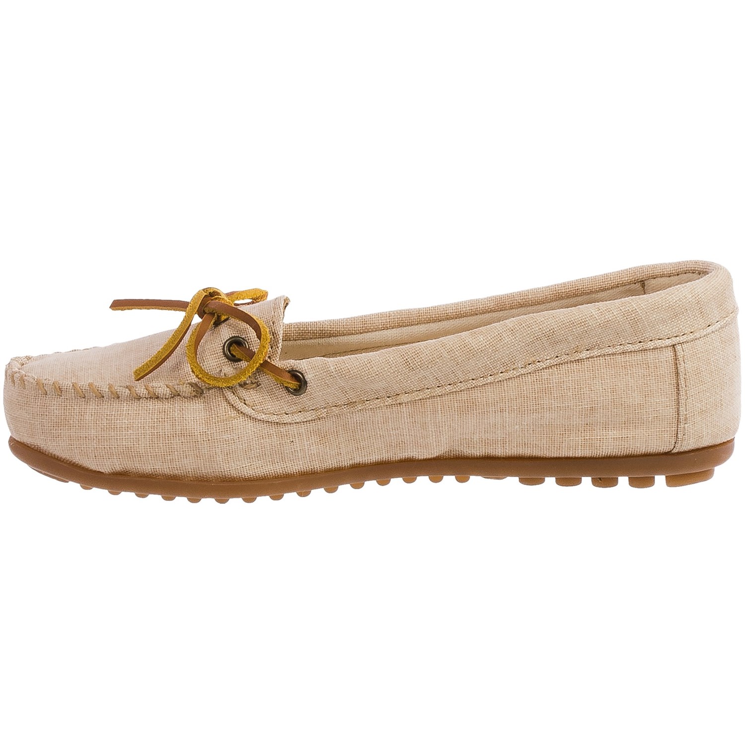 Minnetonka Canvas Moccasins (For Women) - Save 50%